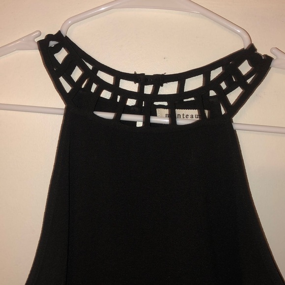 black dress with high neck cut out - Picture 2 of 2